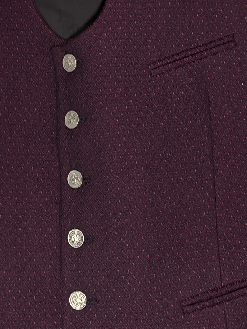 Almliebe Miesbacher Weste Xare aubergine