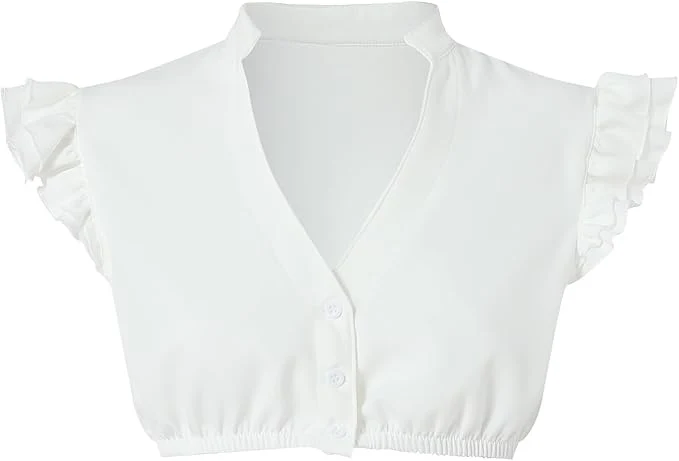 DIRNDLBLUSEN Dirndl Blouse Cap Sleeves Oktoberfest Women's Beer Clothing Dirndl Women's White Shirt Dirndl Blouse Short Sleeve Bavarian Beer Festival
