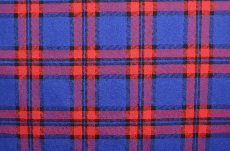KARO DIRNDL TARTAN LOVE ROYALBLAU/ ROT