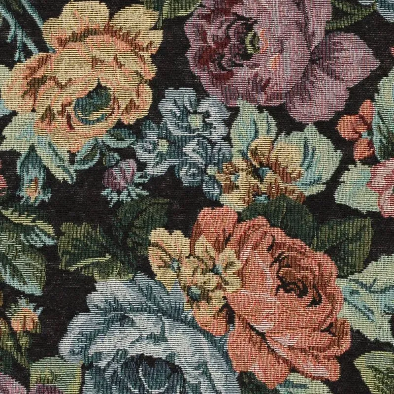 DIRNDL VINTAGE GOBELIN FLOWERS SCHWARZ/ ALTROSA