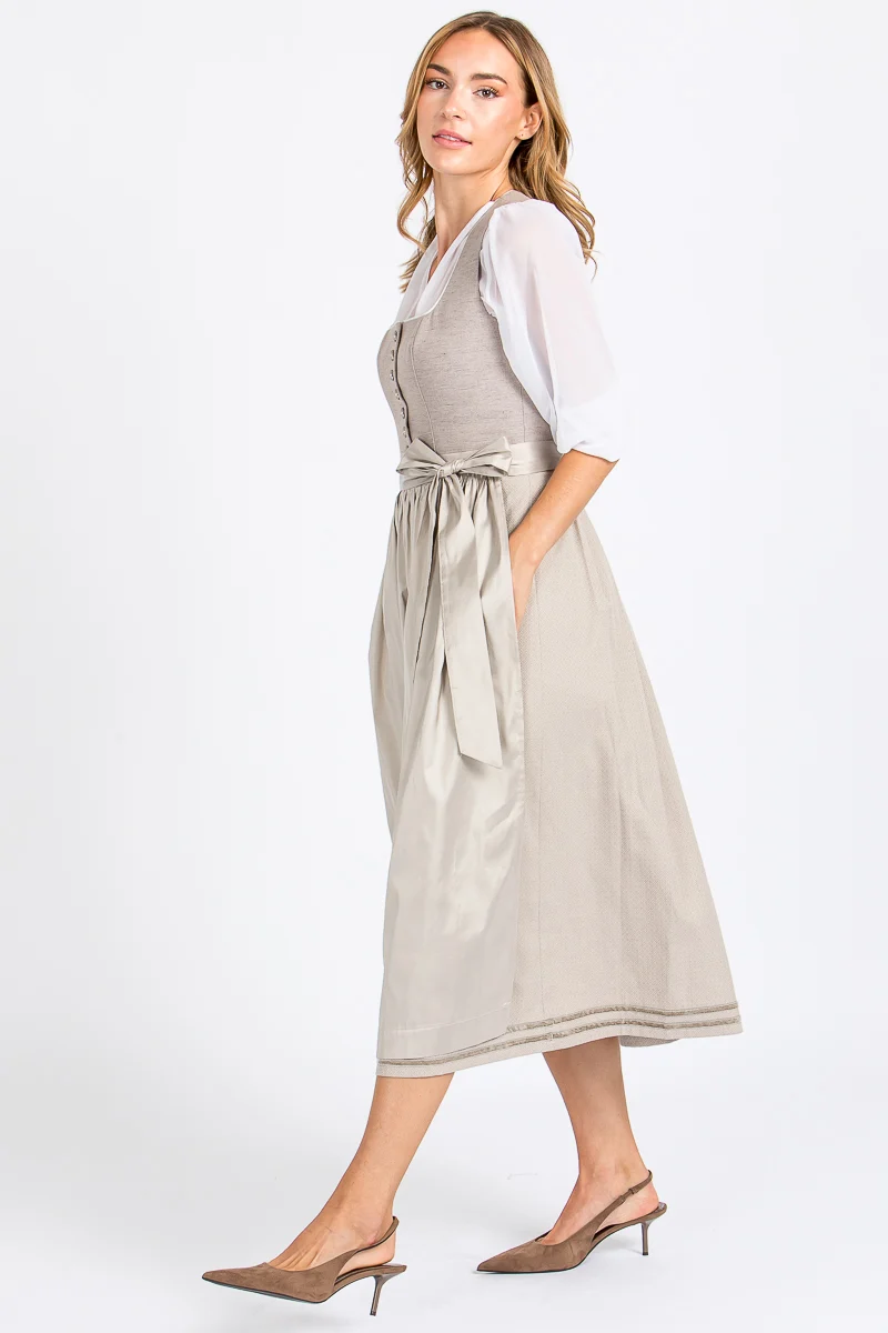 Almliebe Dirndl Mitzi Creme Seide
