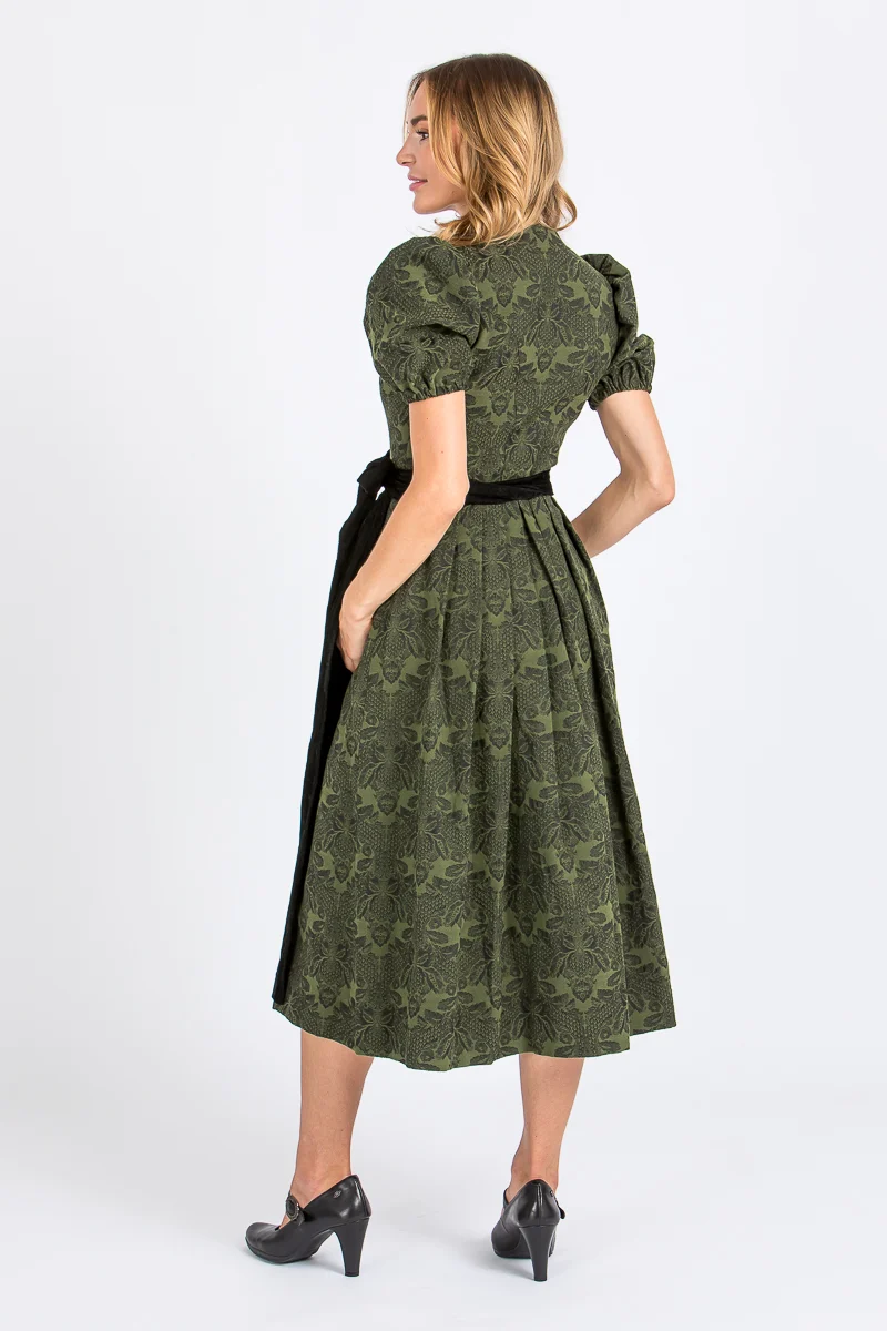 Almliebe Ärmeldirndl Therese khaki