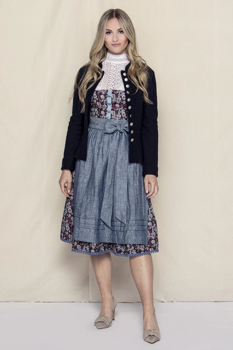 STEHKRAGEN BLAZER VINTAGE WALKLODEN NAVY