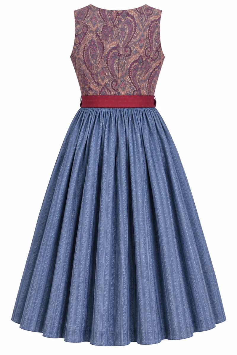 Umstandsdirndl aus Paisleydruck