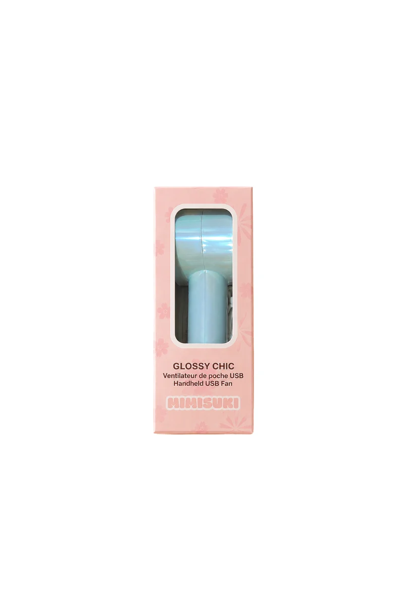 MINISUKI - Mini Ventilator Glossy Chic - Bleu Clair - FAN019