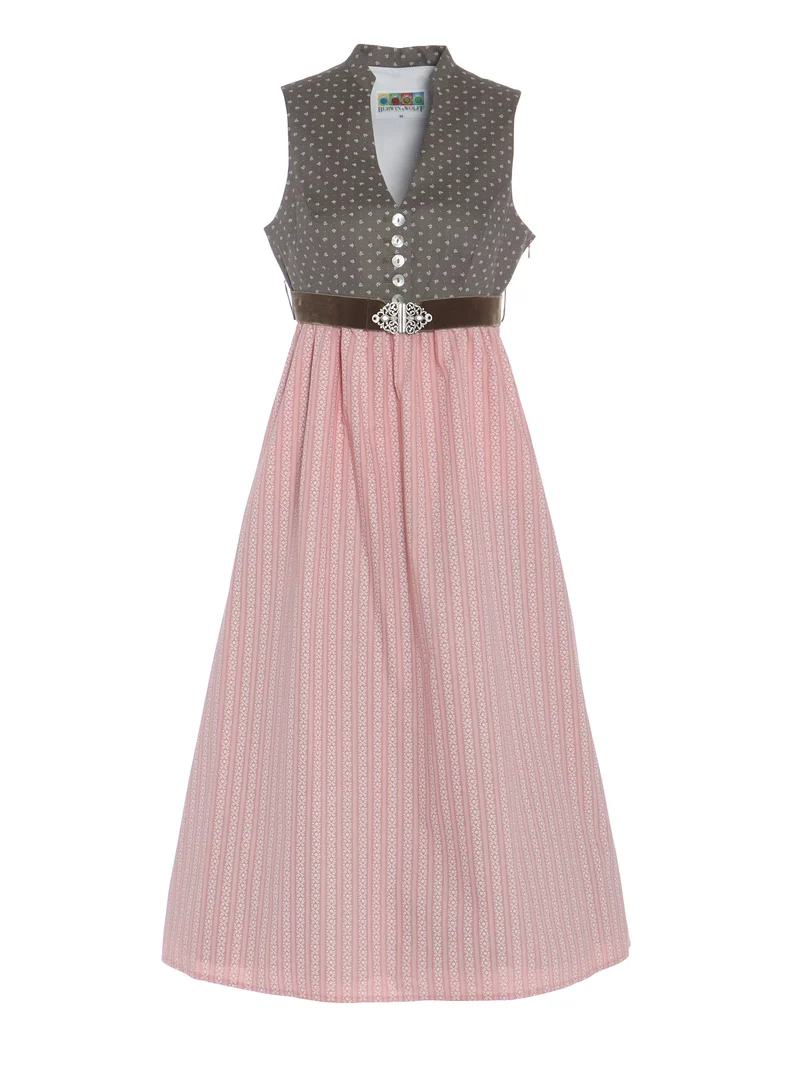 Umstandsdirndl mit Samt-Stretchgürtel