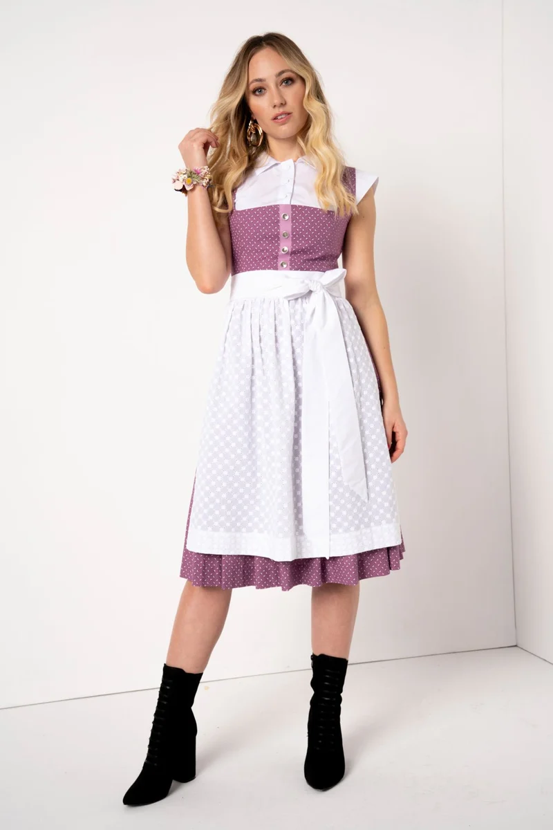 BW DIRNDL VINTAGE FLOWERS LAVENDEL