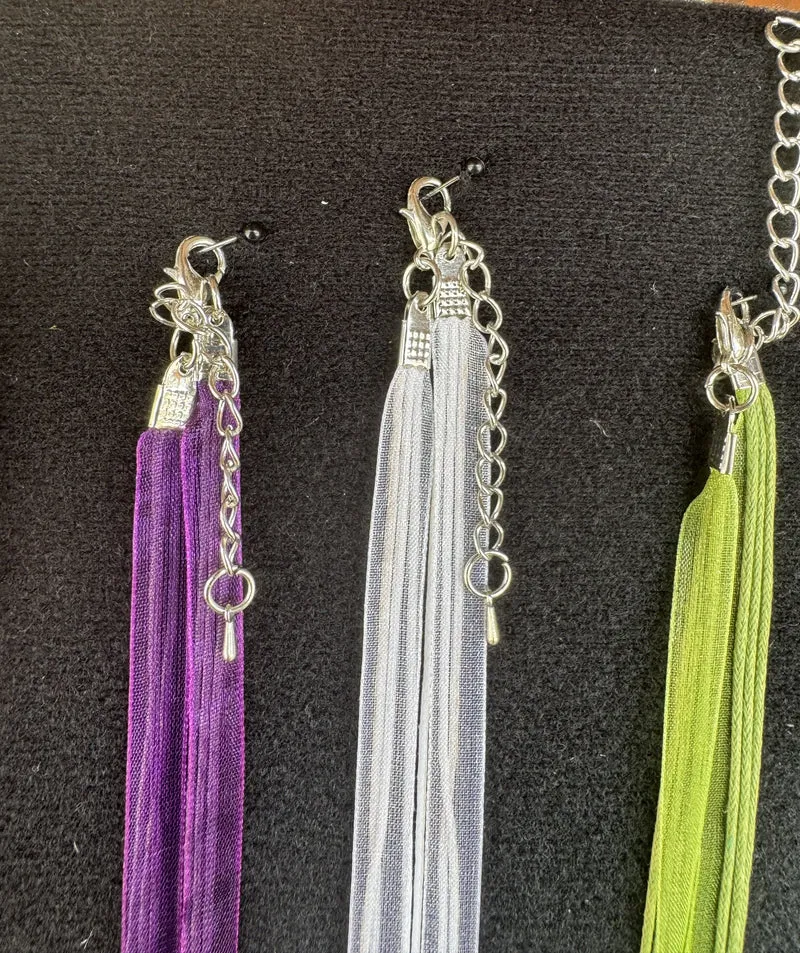Trachten Kette mit großem Edelweiß, Alpencollier, verschiedene Farben