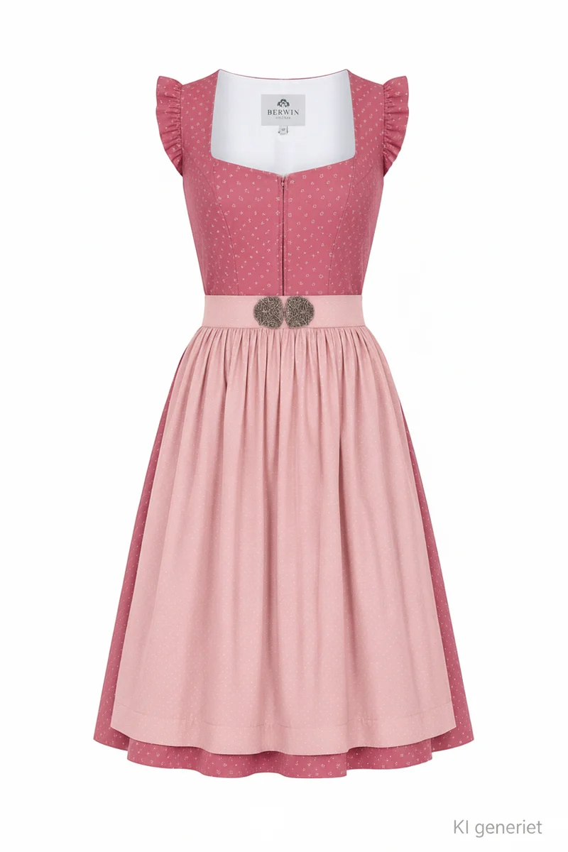 Sommerliches Dirndl mit Rüschenärmeln