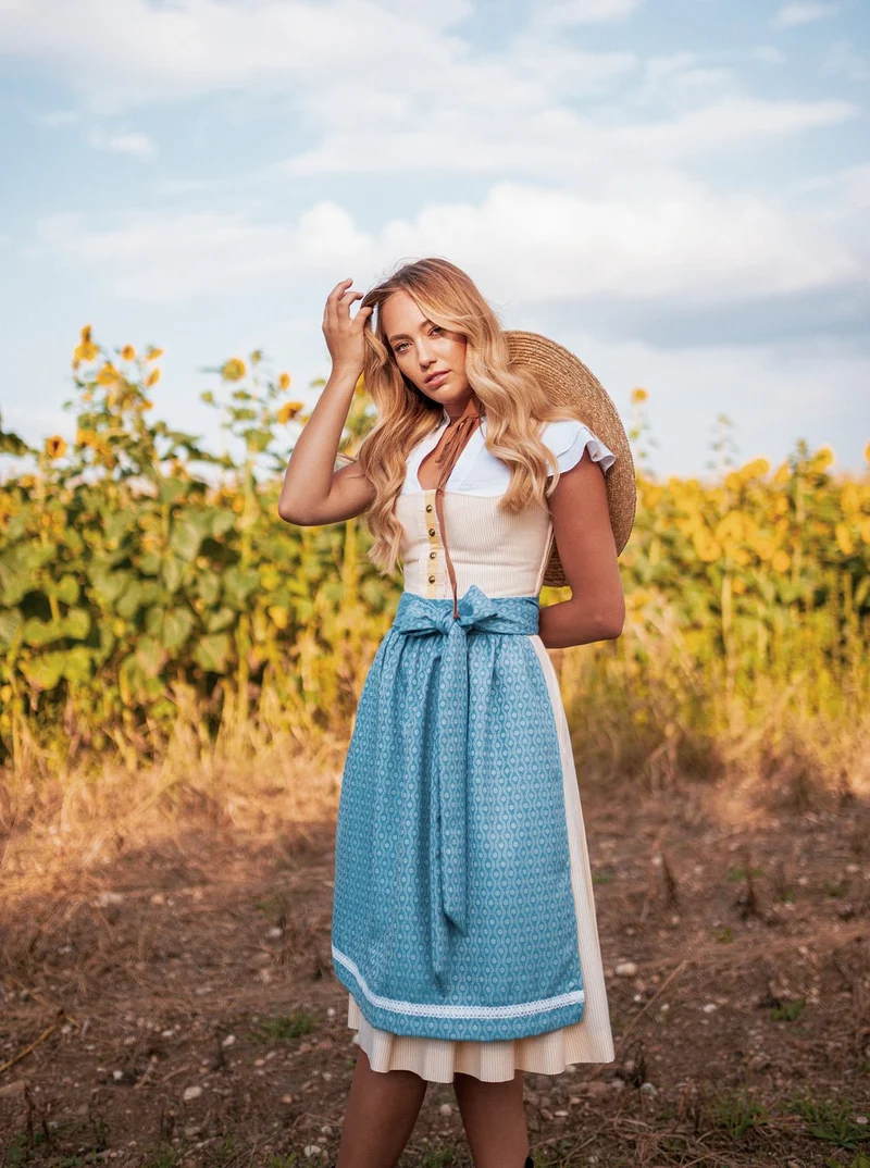 BW- DIRNDL LIMITED EDITION 2019 GELB/ HELLBLAU