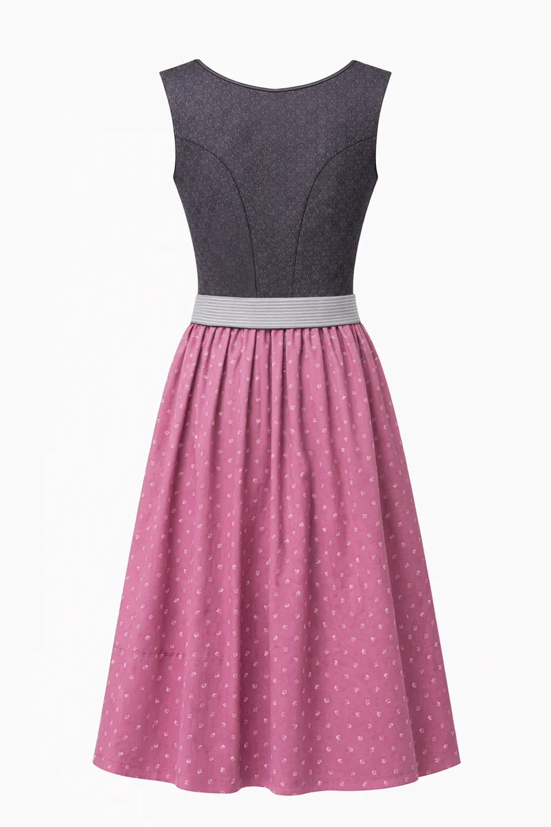 Klassisches Dirndl aus Baumwolldrucken