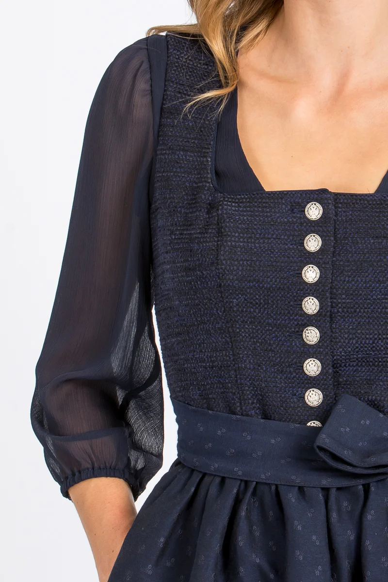 Wenger Dirndlbluse Petra marine