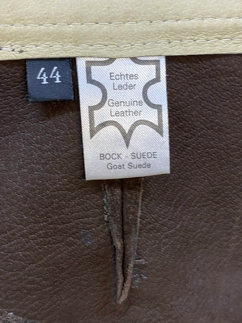 Herren Trachtenlederhose Kniebund Gr. 44 – dunkelbraun