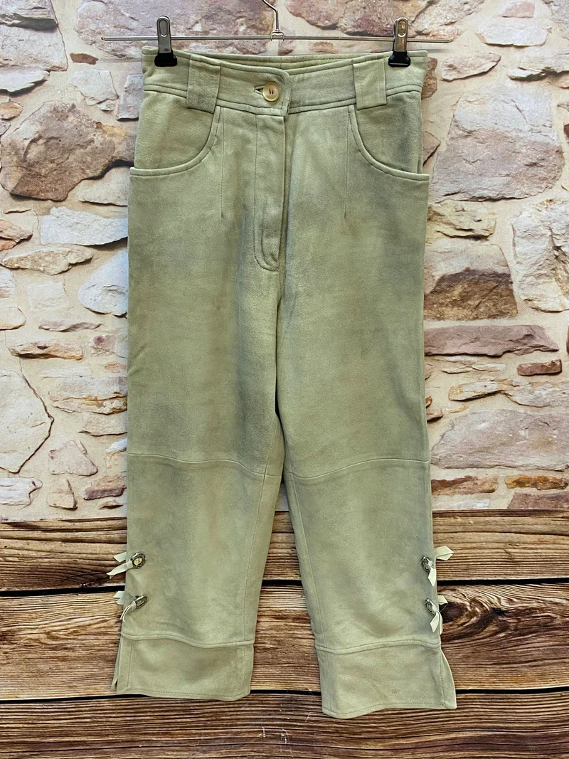 Damen Trachtenlederhose 7/8 Gr. 36 – Alt Salzburg