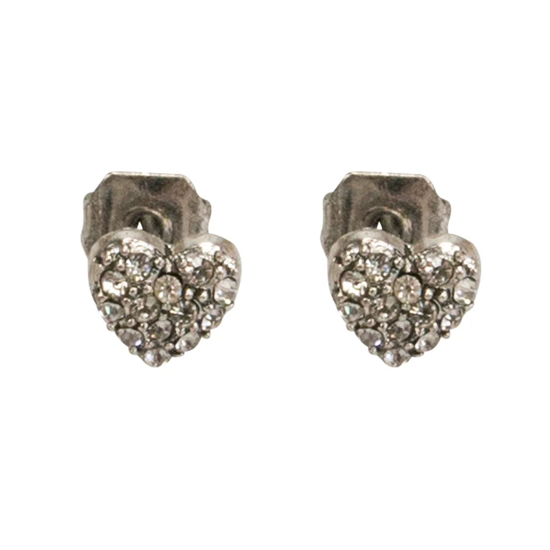 Ohrstecker Strass Herz
