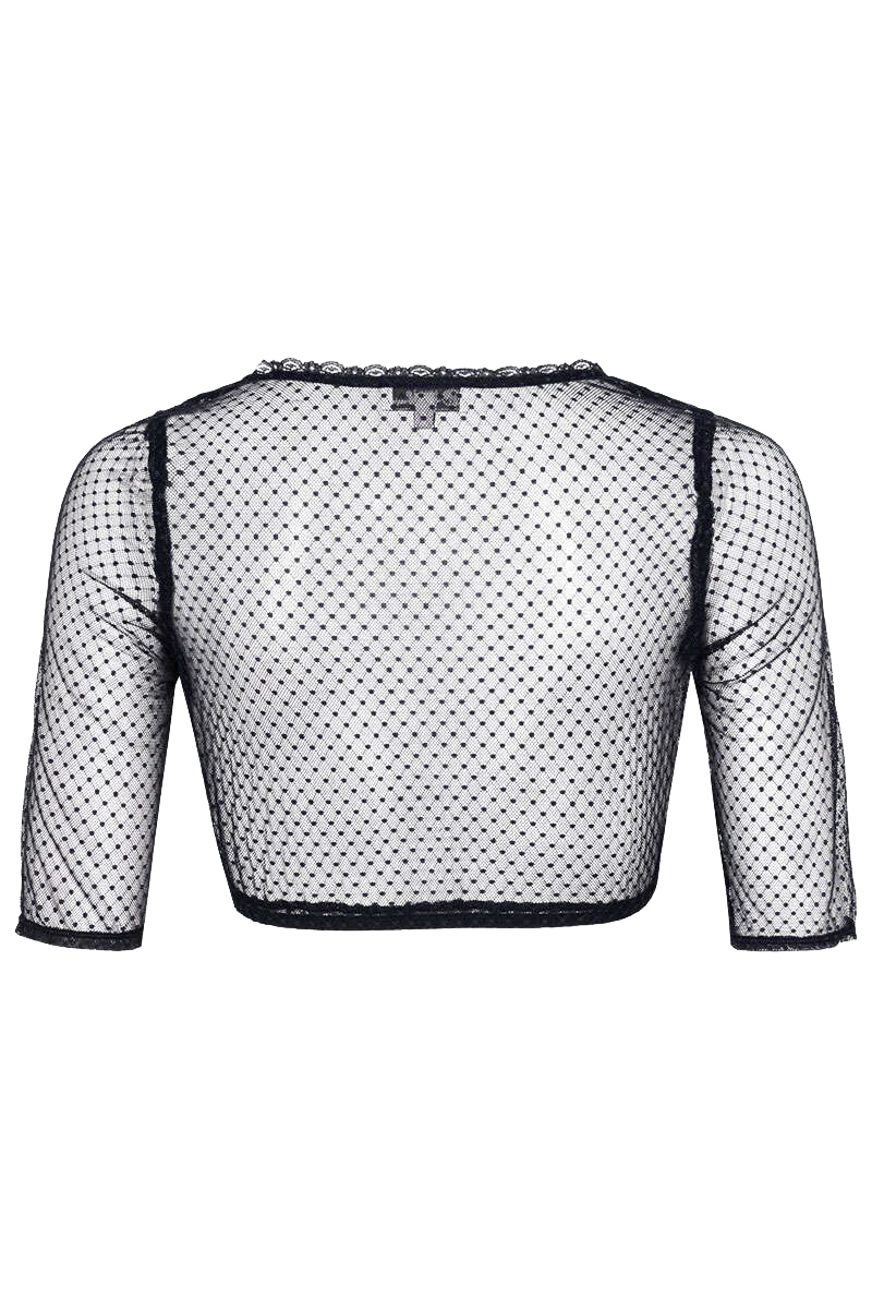 Dirndlbluse mit halblangen Ärmeln - marine