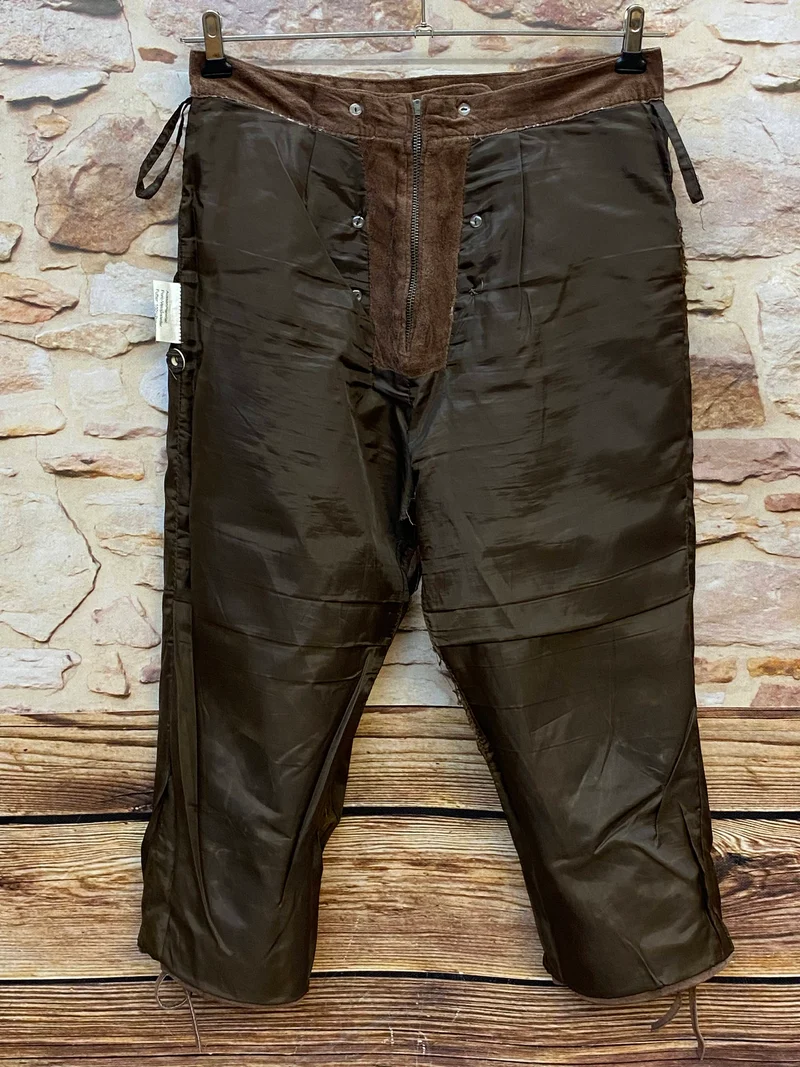 Damen Trachtenlederhose Kniebund Gr. 38 braun Edelweiß