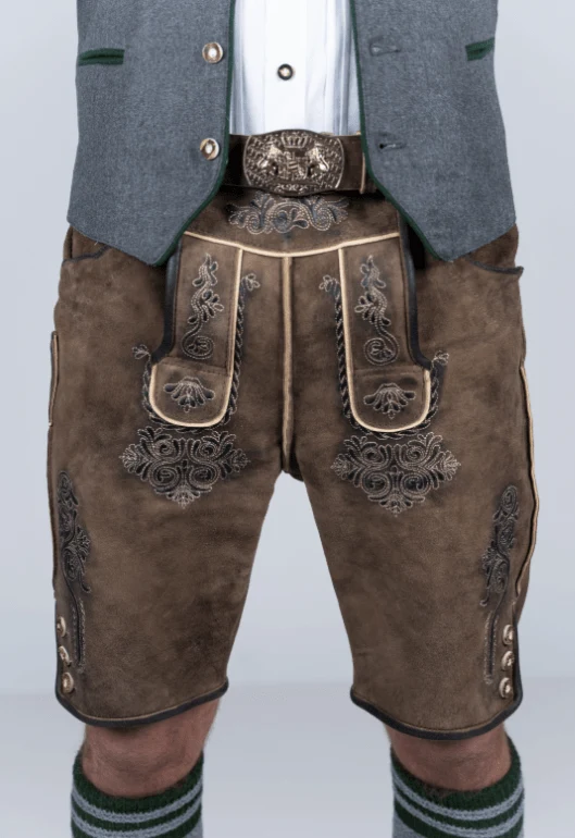 Kurze Wildbock Lederhose Fabian