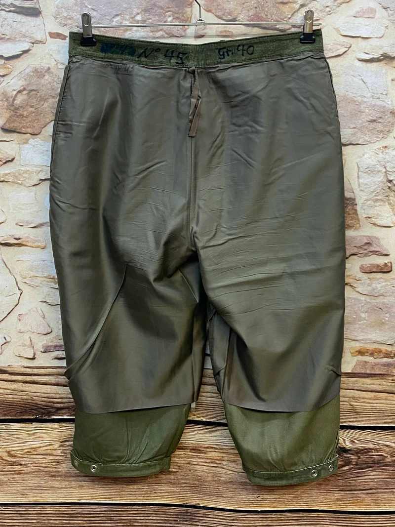 Damen Trachtenlederhose 3/4 Vintage Gr. 40 Olivgrün