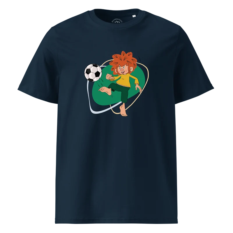 ®Pumuckl T-Shirt Herren "Fußball Edition" dunkelblau