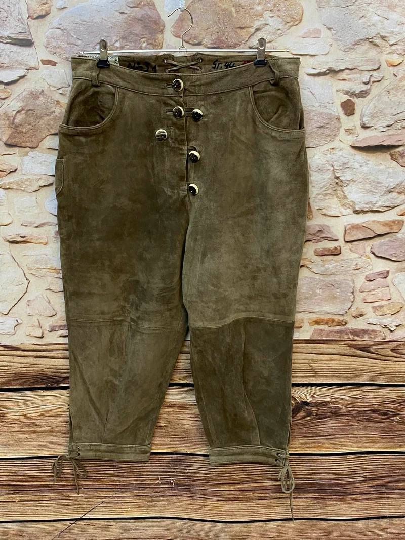 Vintage Damen Kniebundlederhose Natural Life – Gr. 44