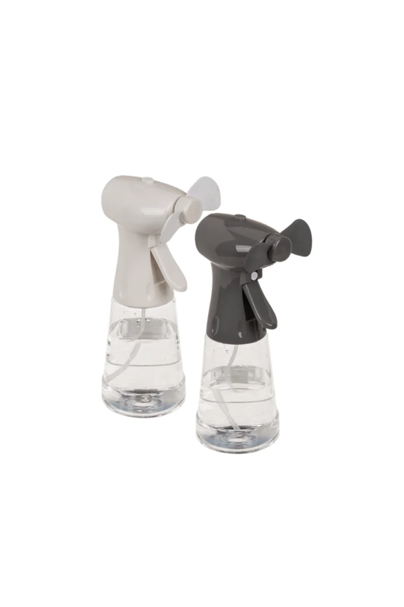 Ventilator mit Sprühflasche - Handventilator mit Sprühfunktion - ca. 22 cm - 2 Farben