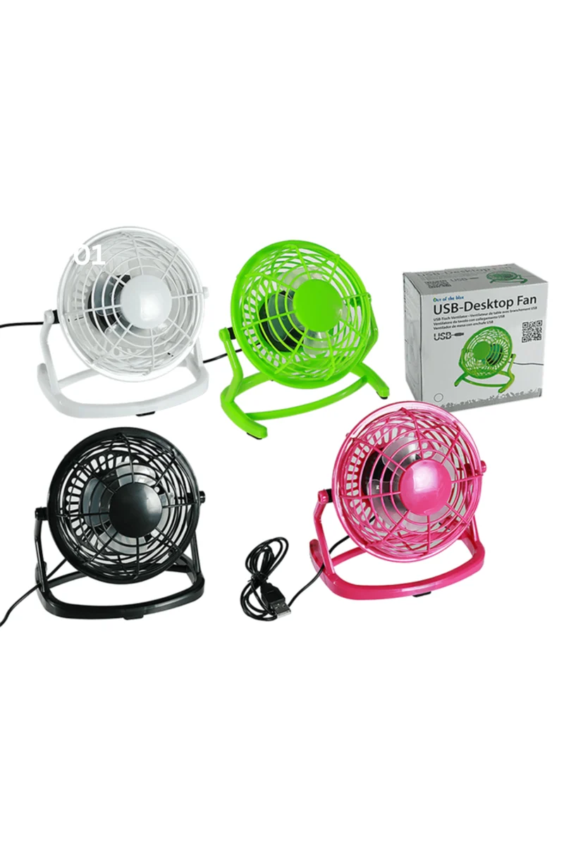 Ventilator - Schreibtischventilator - Tischventilator - 4 verschiedene Farben