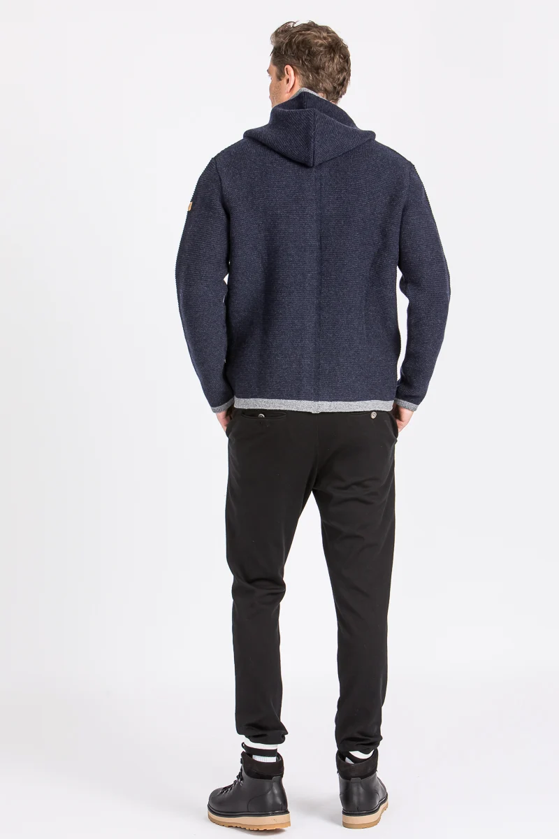 Liebling Kapuzenjanker Thomas navy/grau