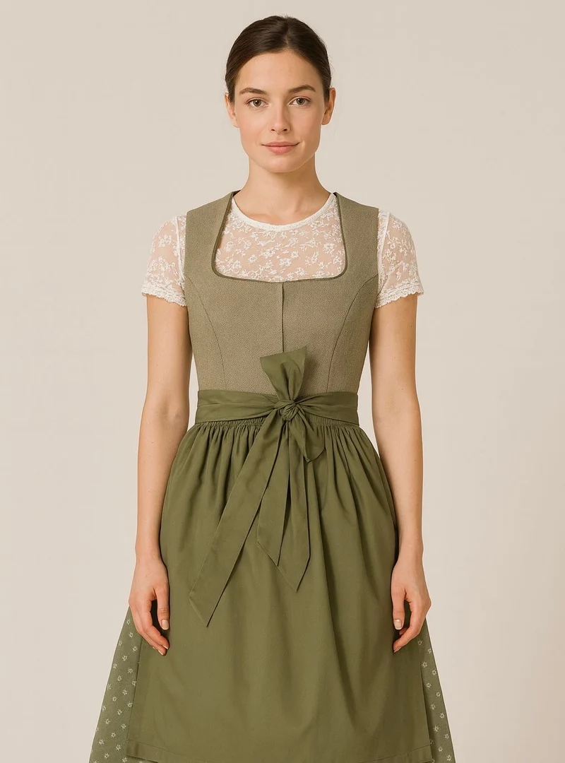 Dirndl Kinga Mathe Emilia oliv 65cm
