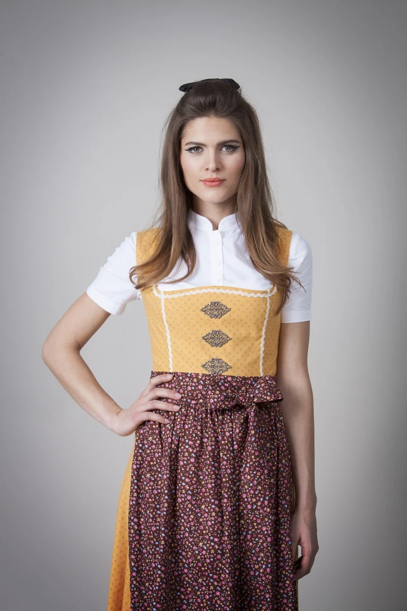 DIRNDLBLUSE JANINA STEHKRAGEN 3/4 ARM