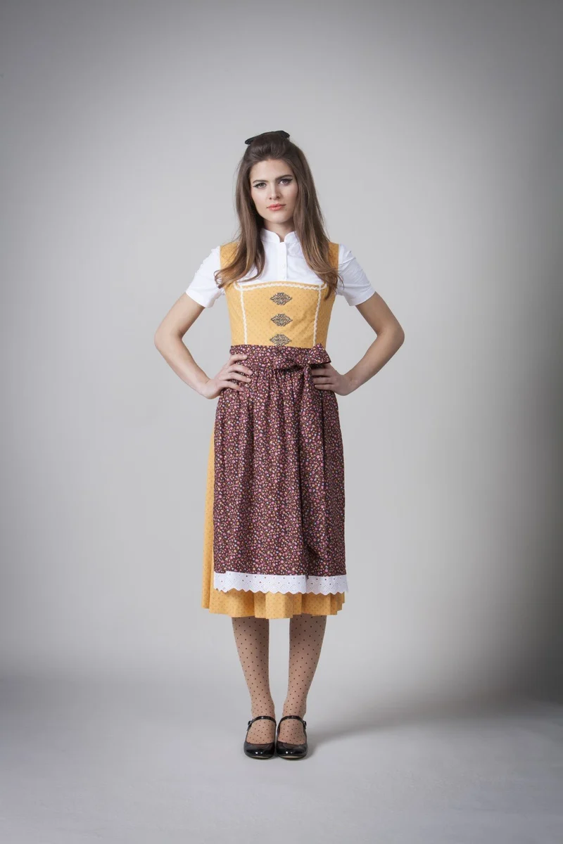 BW DIRNDL VINTAGE FLOWERS OCKER
