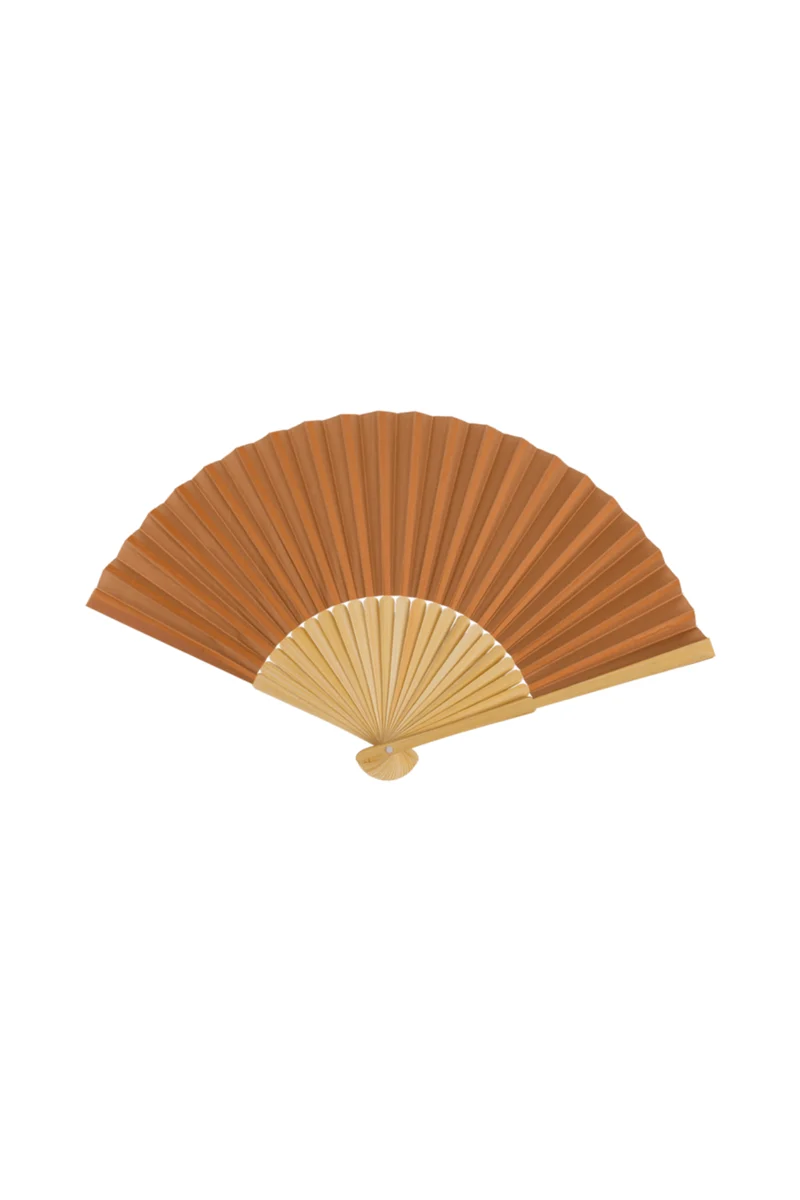 Fächer - Natur - 21 cm - Bambus - verschiedene Farben