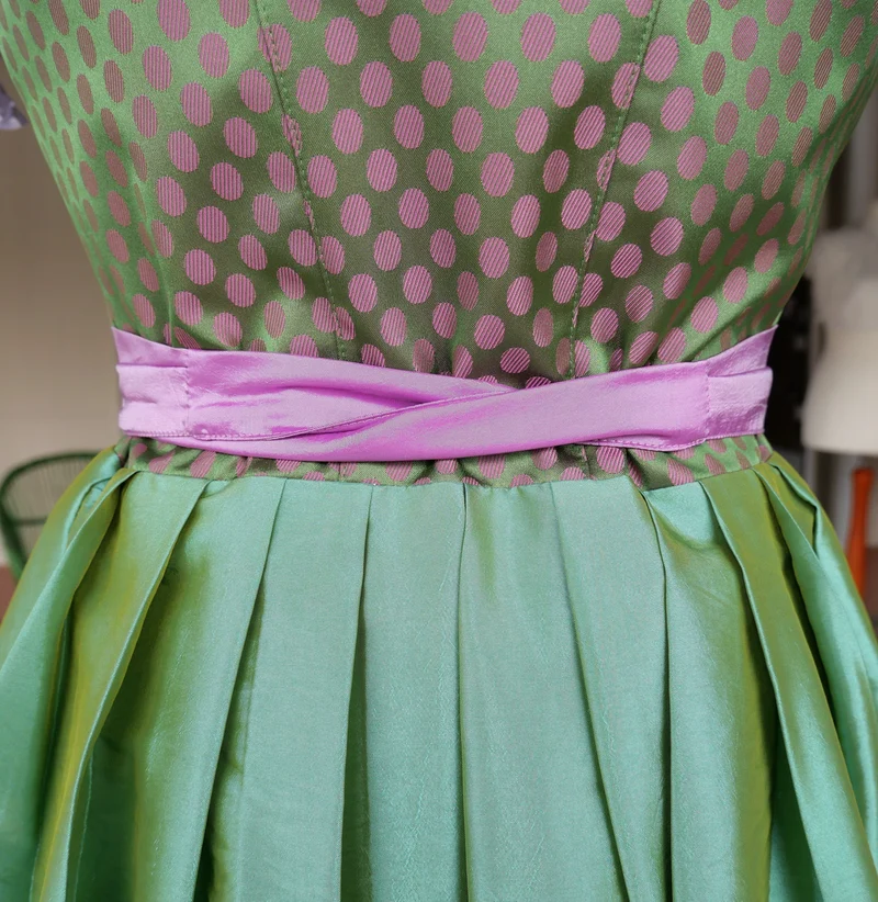 Dirndl Melega, Pam, Grün, lila, rosa Midi, Gr. 38/40