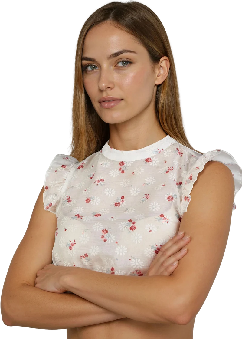 Dirndlbluse, Spieth & Wensky, Halina, Flügelärmel, rot, rosa
