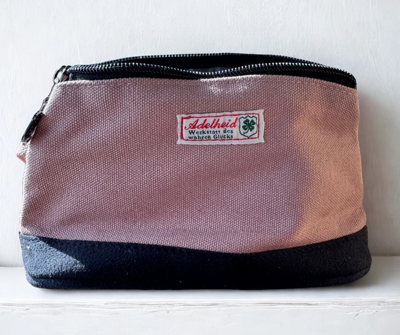 Schminktasche, Federmäppchen rosa, Canvas, Zuckersüß