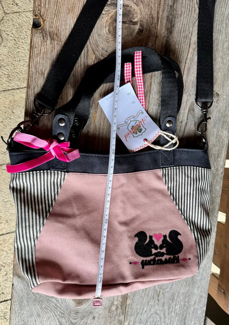 Handtasche, Umhängetasche, rosa, Canvas, Zuckersüße
