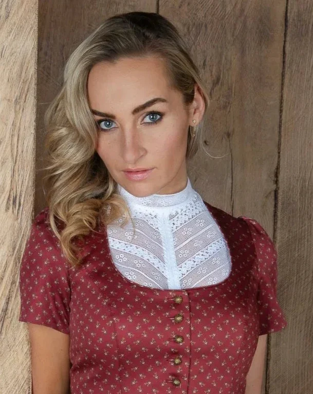 Trachtenbluse Vicky Anno Domini Design weiß