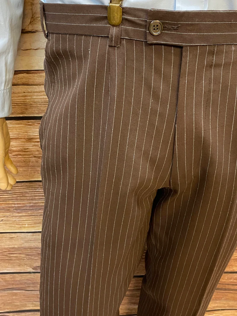20er Jahre Herren Outfit Vintage mit Nadelstreifenhose Gr. 102