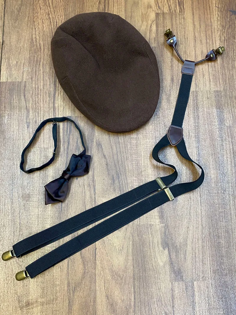 20er Jahre Herren Outfit Vintage mit Nadelstreifenhose Gr. 102