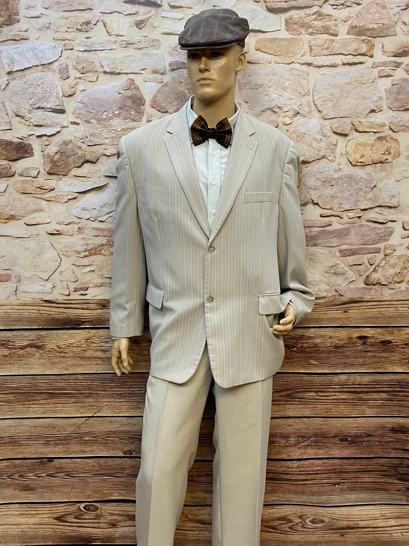 20er Jahre Herren Outfit Vintage Gr. 60 mit Schiebermütze