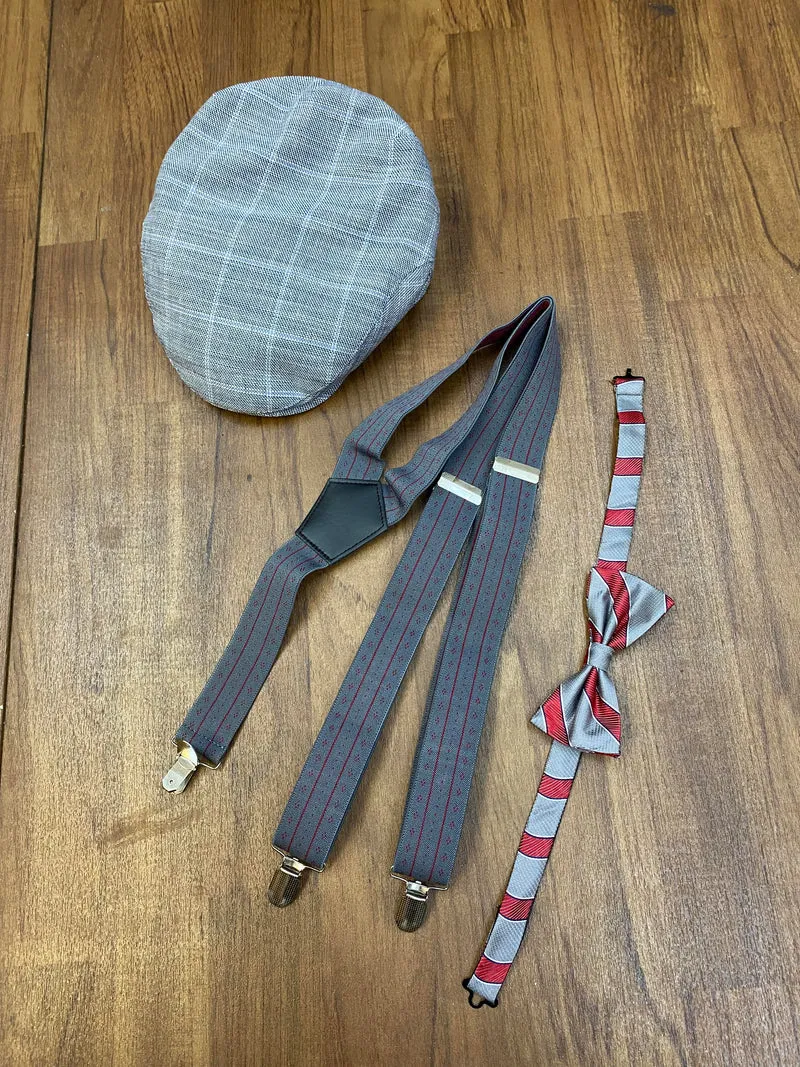 20er Jahre Herren Outfit Gr. 54 – weißer Anzug & Schiebermütze