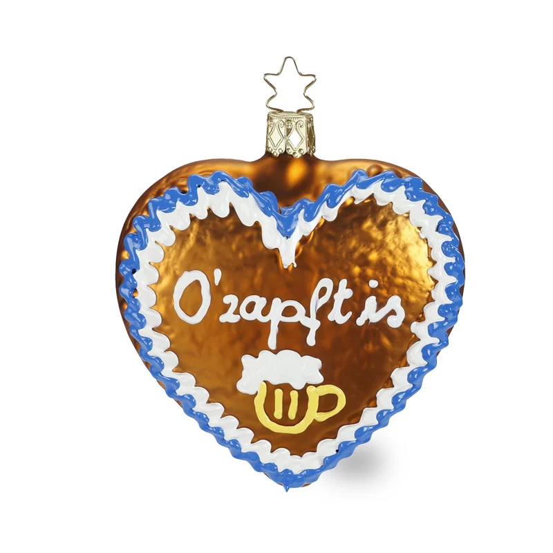 Christbaumschmuck "Lebkuchenherz O´zapft is"