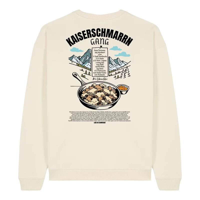 Unisex Rezept Pullover "Kaiserschmarrn Gang"