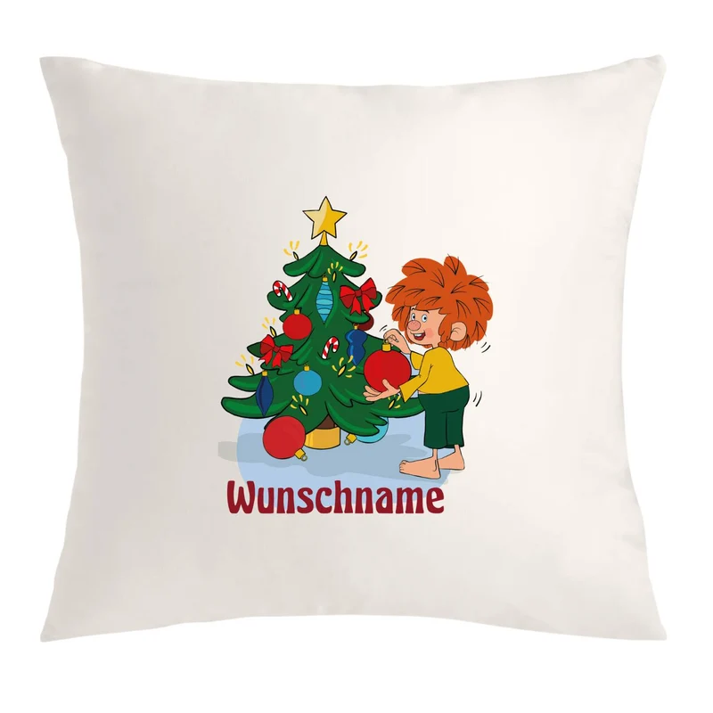 ®Pumuckl Kuschelkissen "Weihnachten" personalisiert