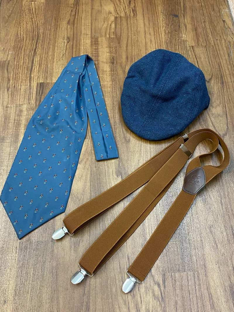 20er Jahre Herren Outfit Gr. 50 mit Hosenträgern