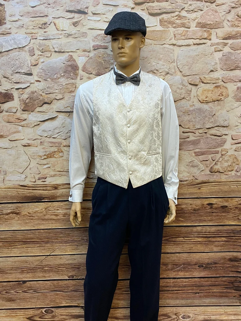 20er Jahre Herren Outfit Gr. 50 mit Weste