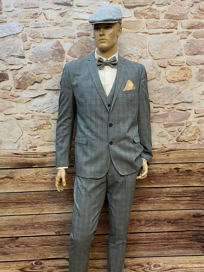 20er Jahre Herren Outfit Gr. 52 – Anzug, Weste & Fliege