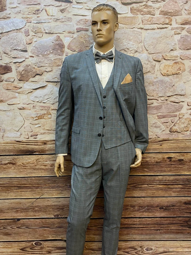 20er Jahre Herren Outfit Gr. 52 – Anzug, Weste & Fliege