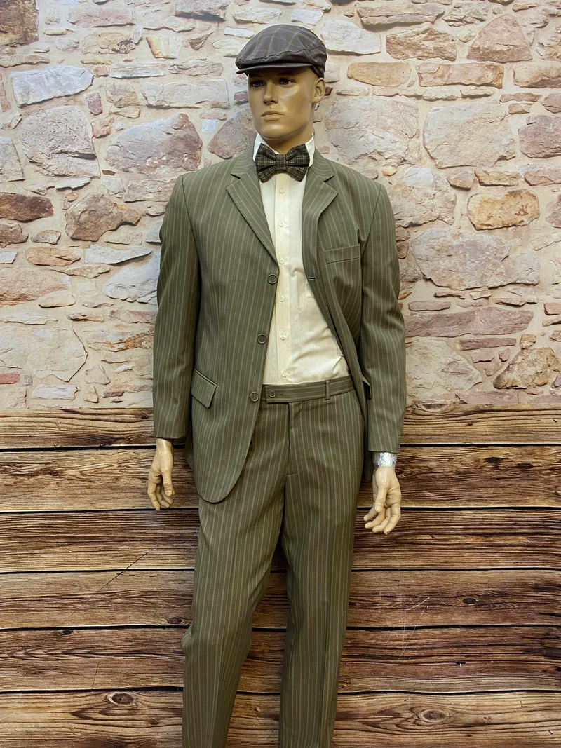 Vintage 20er Jahre Herren Outfit Gr. 50 – Nadelstreifen