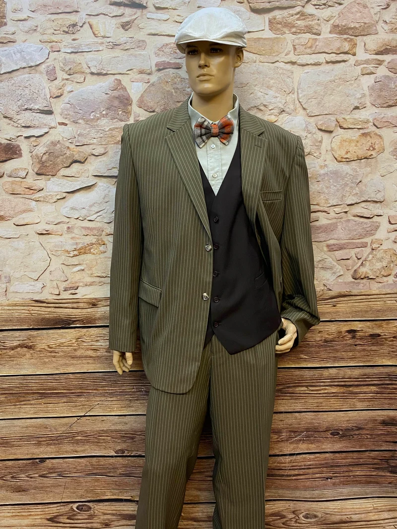 Vintage 20er Jahre Herren Outfit Gr. 64 – Nadelstreifen